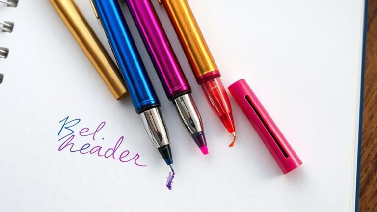 bold vibrant pen tips
