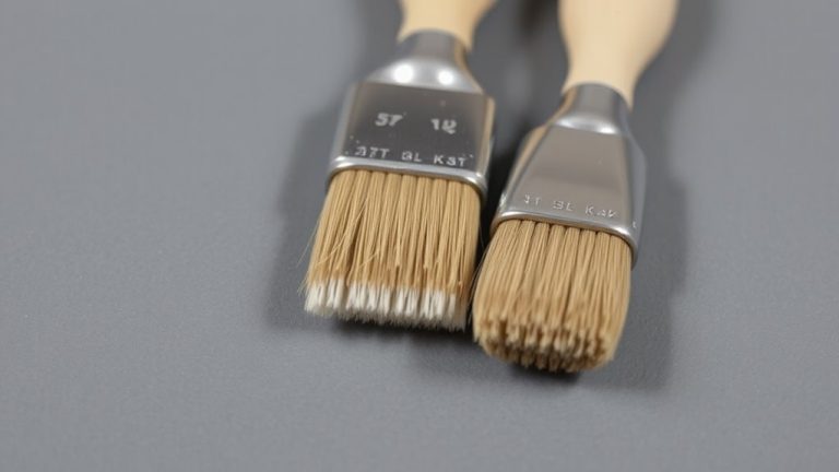 flawless edges with stencil brushes