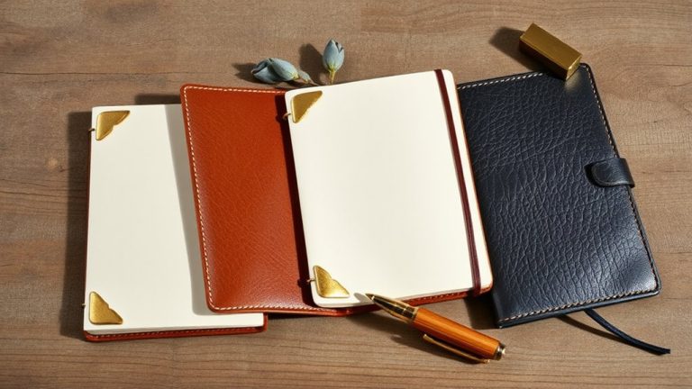 leather bullet journals index