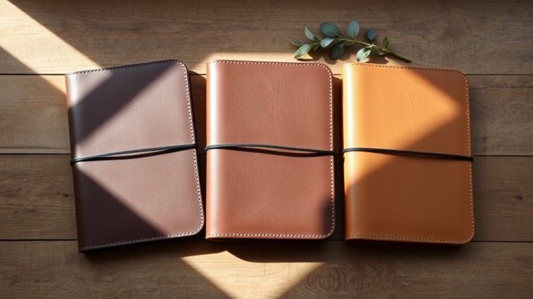 leather journals with elastic closures
