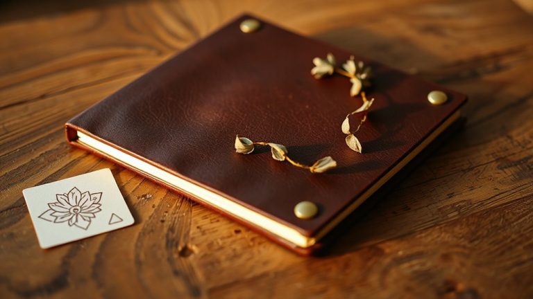 leather journals with stencils