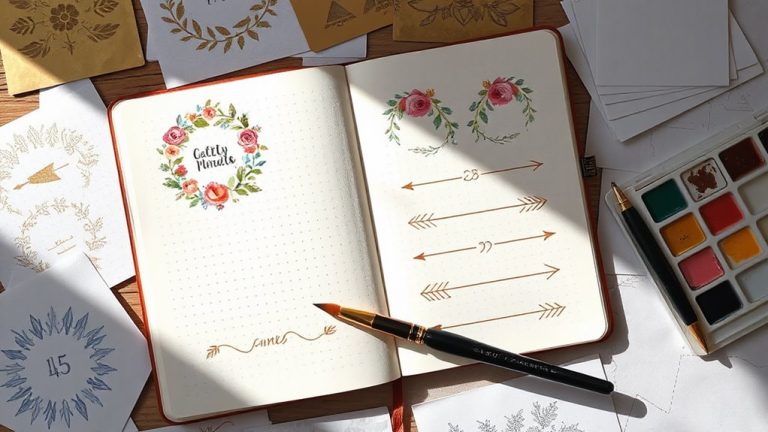 planner stencils for journals