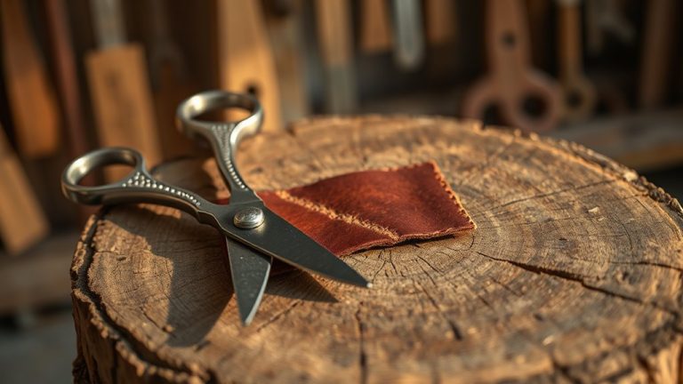 precision leather cutting scissors