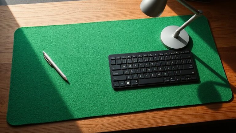 stylish quiet felt desk mats