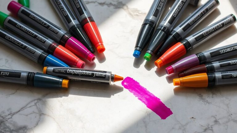 vibrant acrylic markers for artists