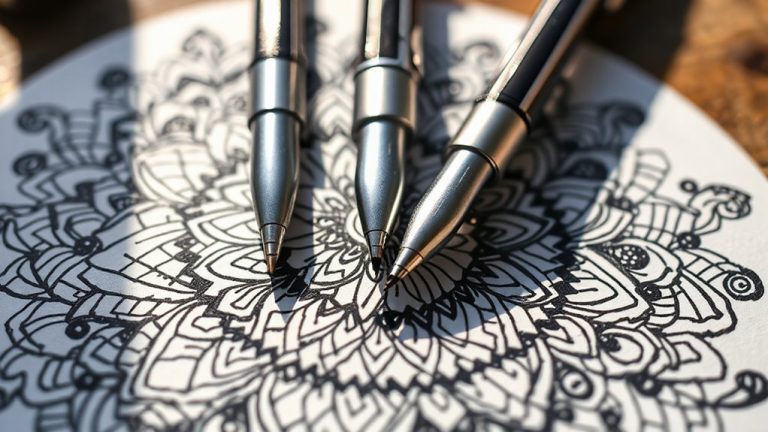 zentangle pens for bold patterns